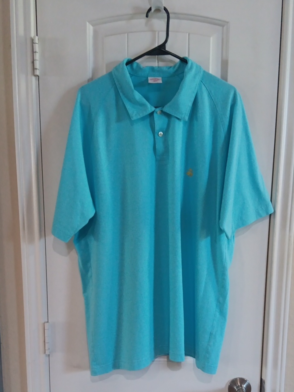 Brooks Brothers Men's Polo Shirt - Aqua Blue